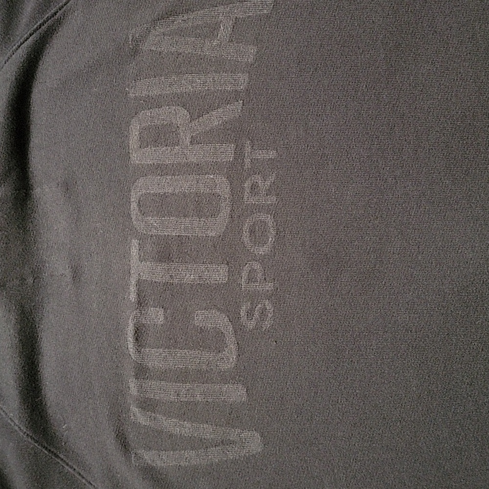 Victoria Secret Sport Black Zip-Up Hoodie Size XS/S - Picture 3 of 6
